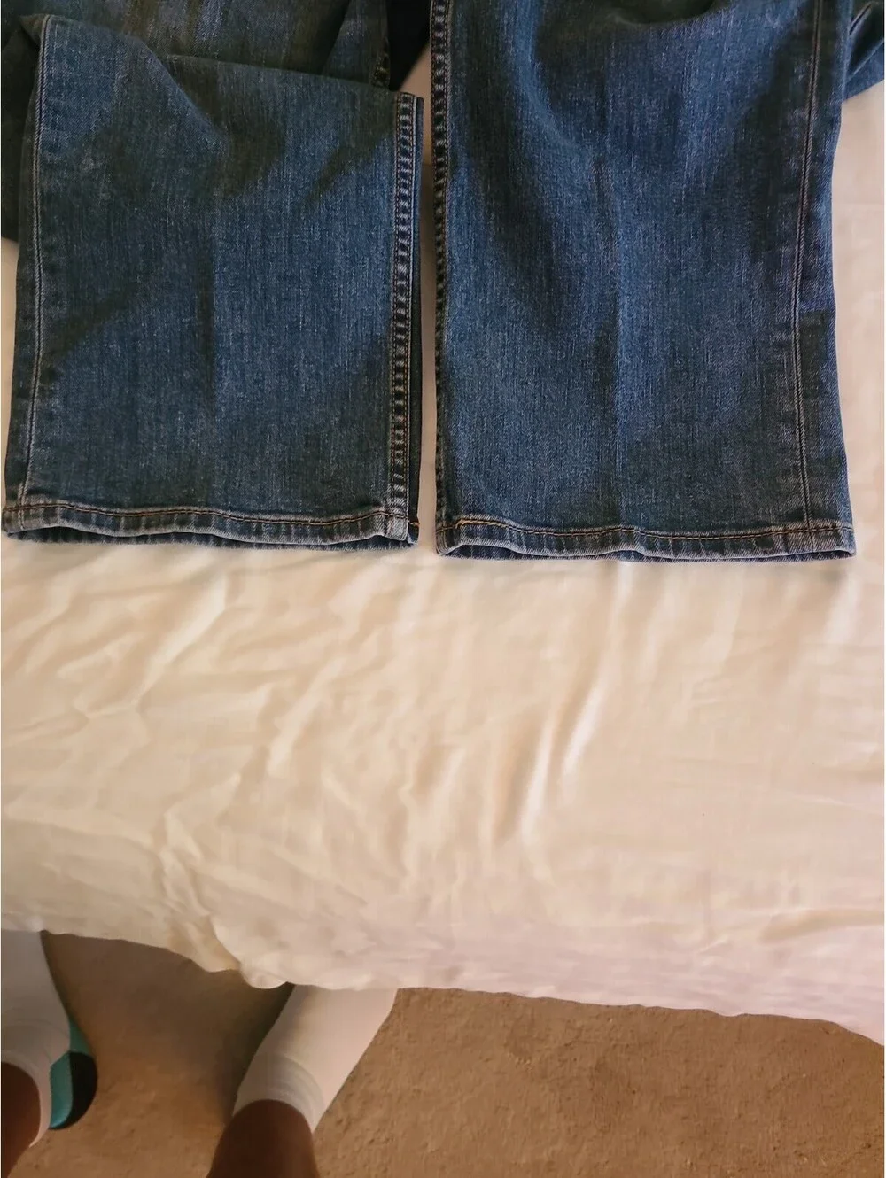 Levis 559 Jeans Mens 38x30  Relaxed Fit Straight Leg Stone Washed Blue Denim